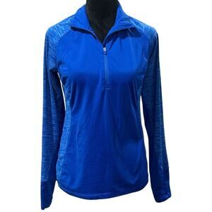 Danskin Royal‎ Blue Half Zip Workout Top – Size S – Long Sleeve